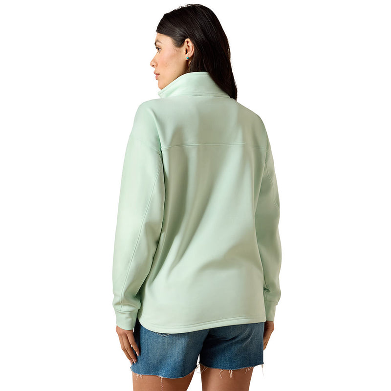 Ariat Women's Dusty Aqua 1/2 Zip Breeze Sweatshirt