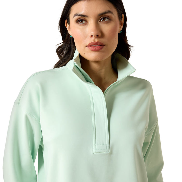 Ariat Women's Dusty Aqua 1/2 Zip Breeze Sweatshirt
