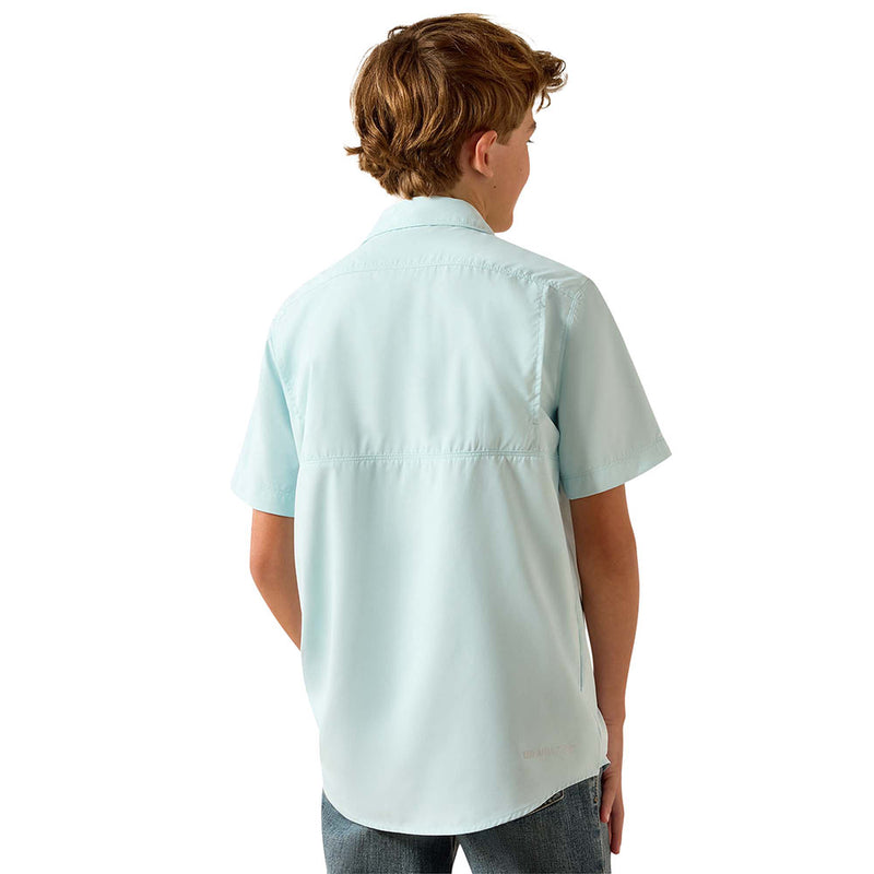 Ariat Boy's Blue Glow Vent Tek Outbound Shirt