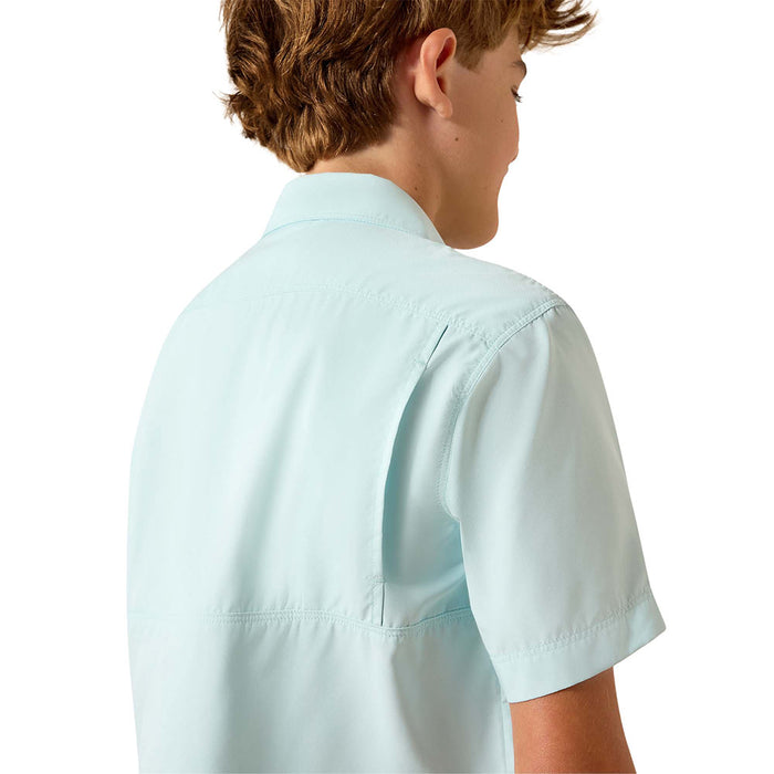 Ariat Boy's Blue Glow Vent Tek Outbound Shirt