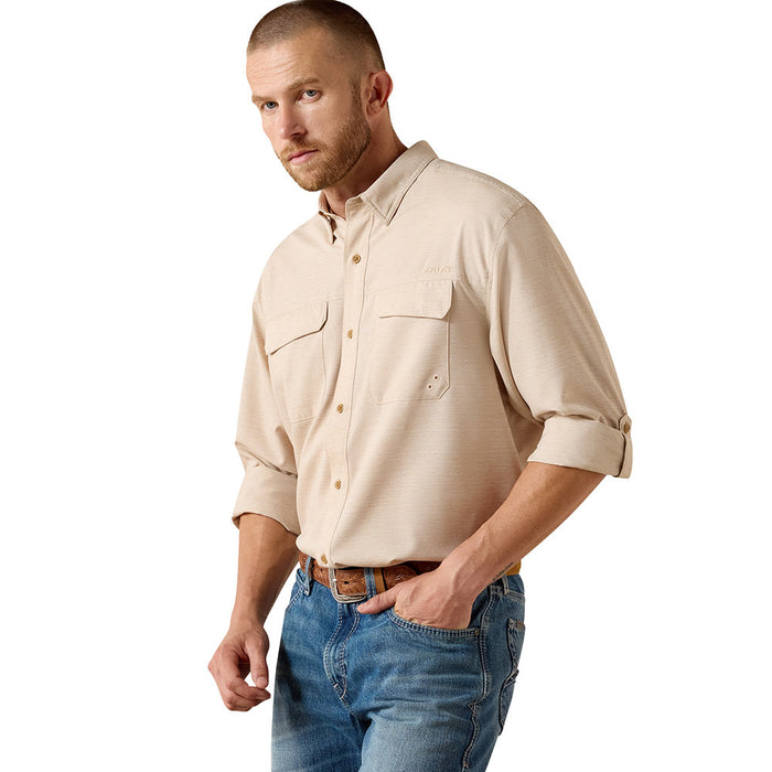 Ariat Men's Tan Outbound Vent Tek Shirt