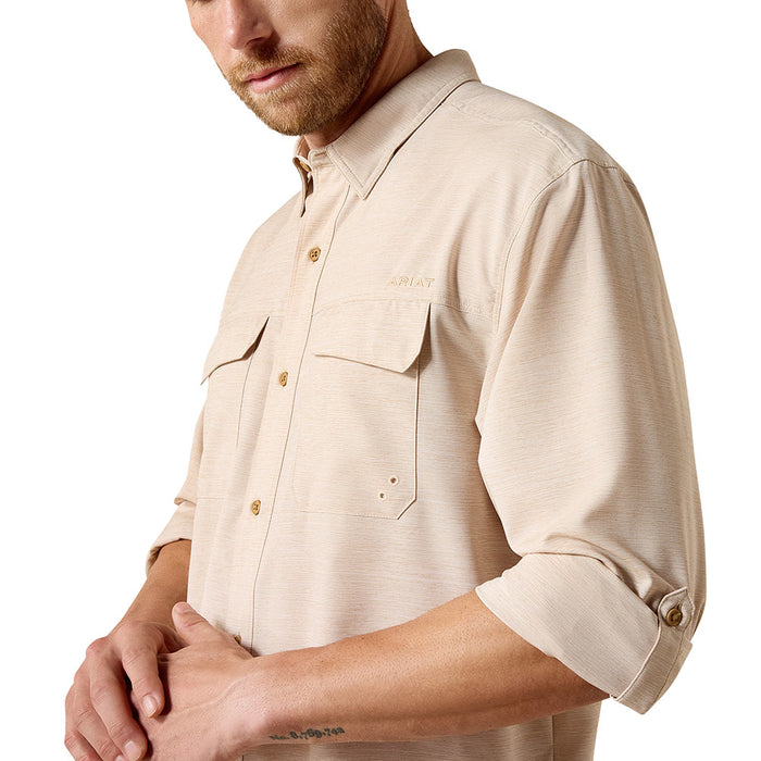 Ariat Men's Tan Outbound Vent Tek Shirt