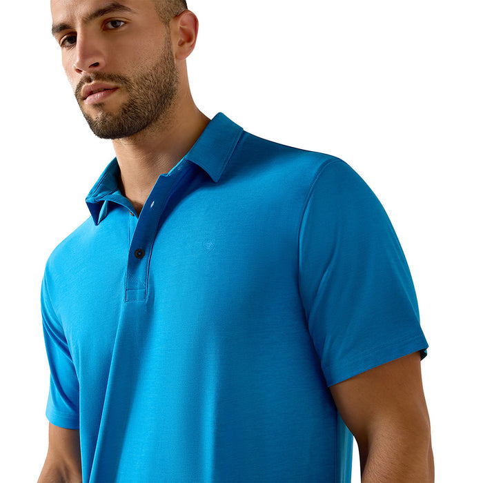 Ariat Men's Ibiza Blue Charger 2.0 Polo