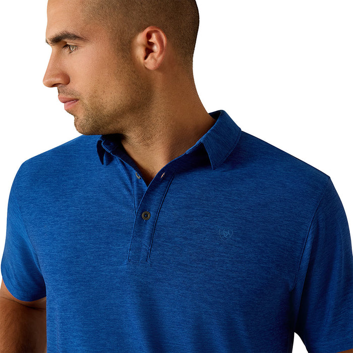 Ariat Men's Blue Quartz Charger 2.0 Polo