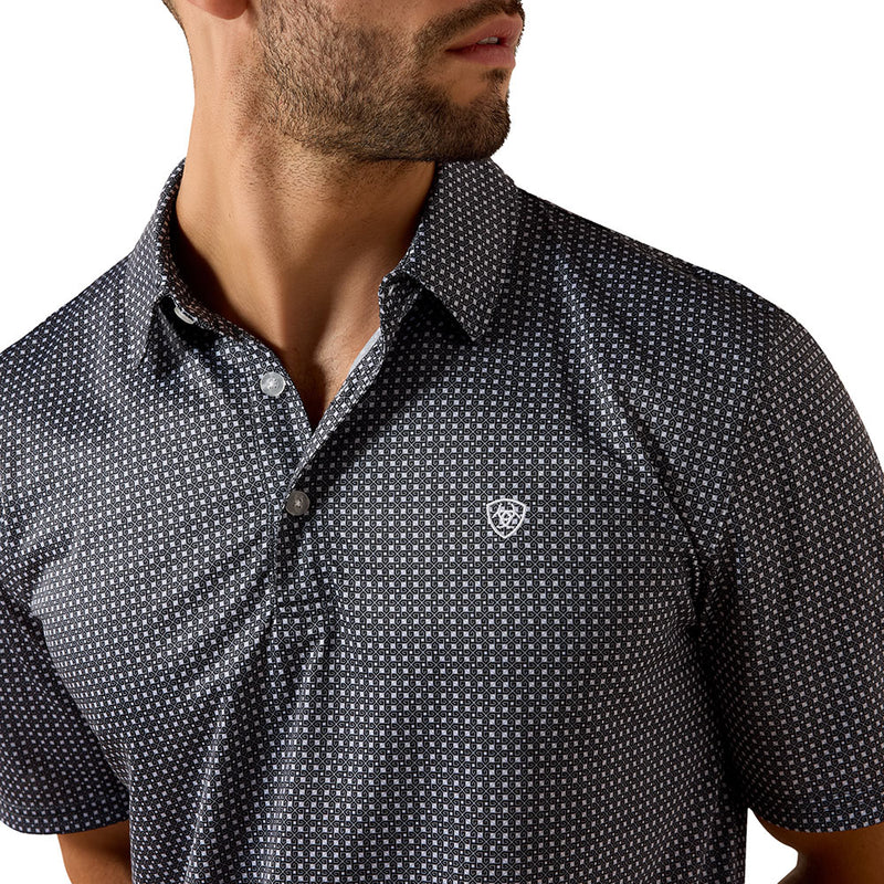 Ariat Men's Sky Rocket Pinwheel Geometric Print Polo