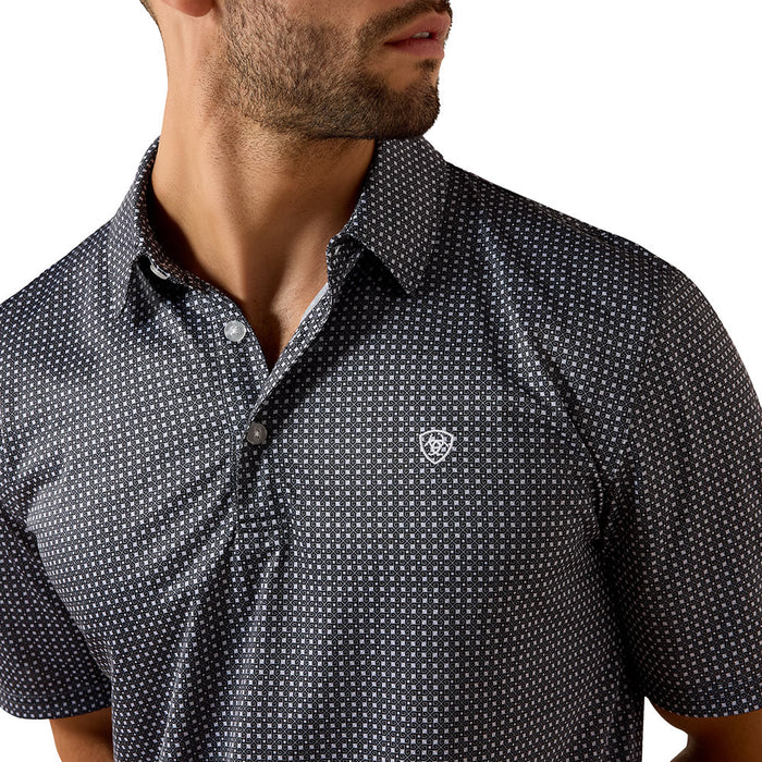 Ariat Men's Sky Rocket Pinwheel Geometric Print Polo