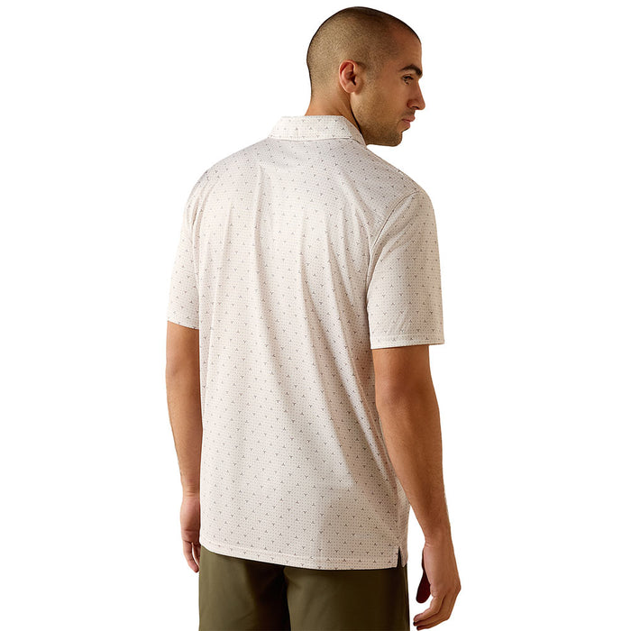 Ariat Men's Moonbeam Steer Print Polo