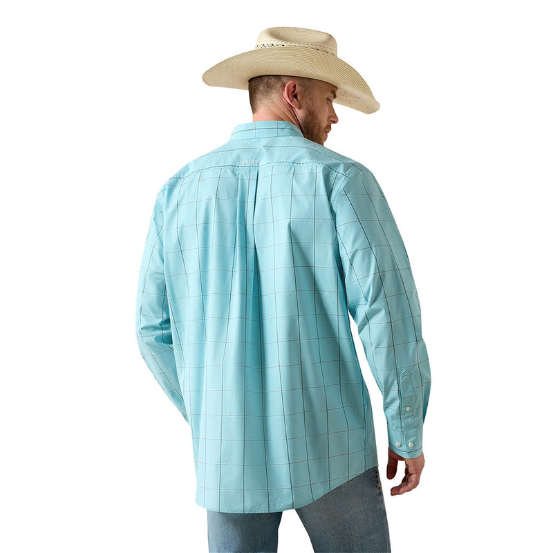Ariat Men's Pro Series Blue Elixir Plaid Platt Shirt