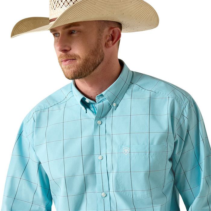 Ariat Men's Pro Series Blue Elixir Plaid Platt Shirt