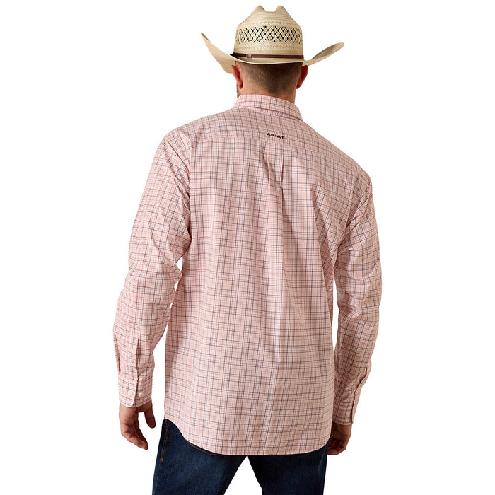 Ariat Men's Peach Plaid Theoden Shirt