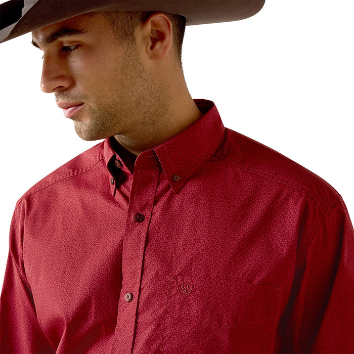 Ariat Men's Brick Red Tito Classic Fit Shirt