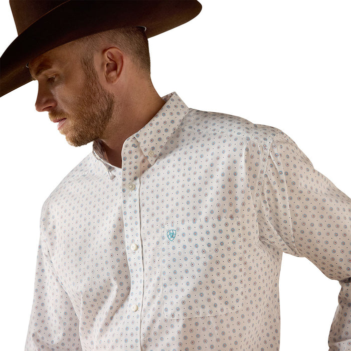 Ariat Men's Jayson White Southwest Print Classic Shirt