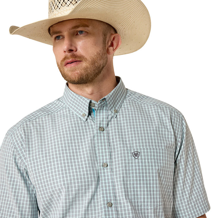 Ariat Men's Blue Elixir Plaid Pro Series Proctor Shirt