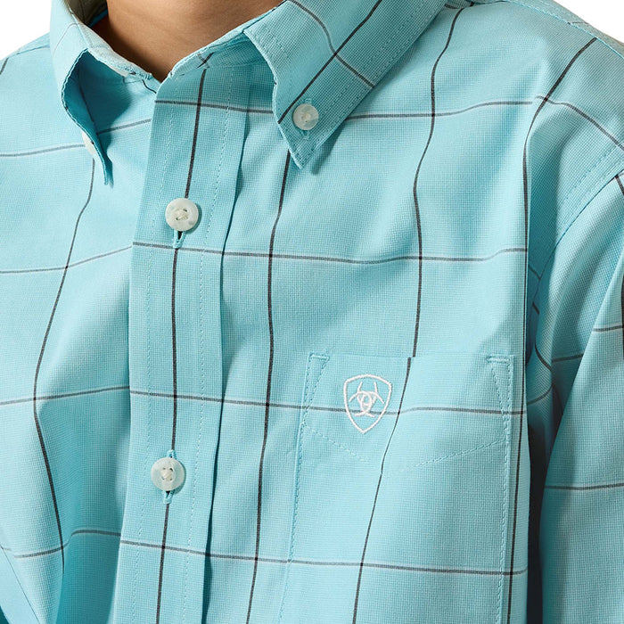 Ariat Boy's Blue Elixir Plaid Shirt