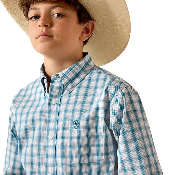 Ariat Boy's Corsair Plaid John Shirt