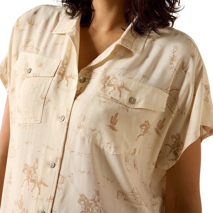Ariat Women's Turtledove Ranchscape Badlands Shirt