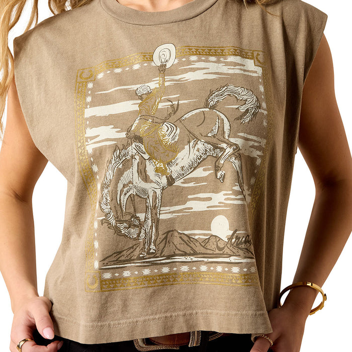 Ariat Women's Bandana Rider Brown Muscle Tank