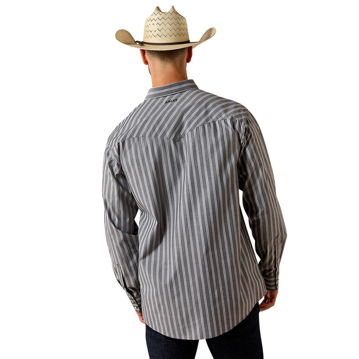 Ariat Men's Theron Pro Series Grey Stripe Shirt