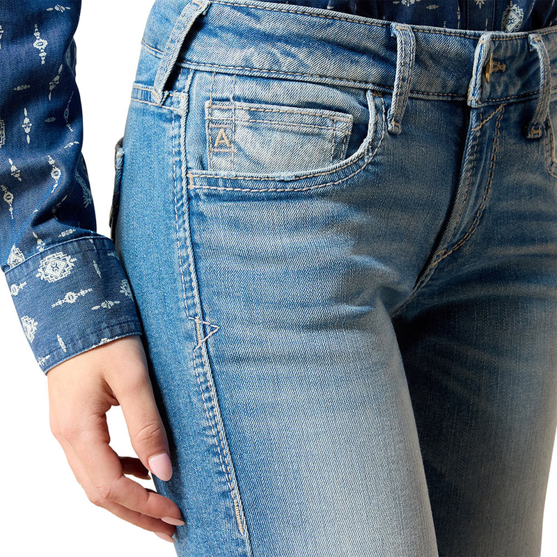 Ariat Women's Clara Mid Rise Yuba Jean