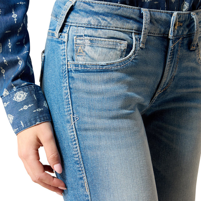 Ariat Women's Clara Mid Rise Yuba Jean