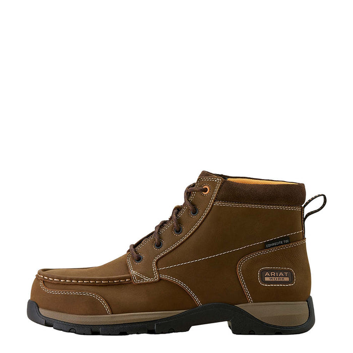Ariat Men's Edge Chukka 6in Brown Composite Toe Work Boot