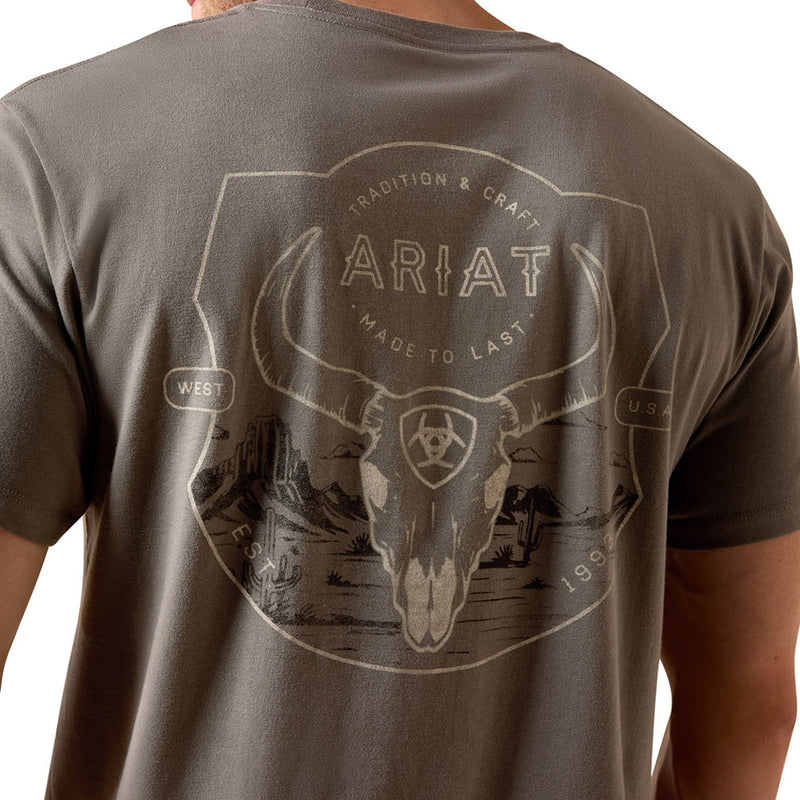 Ariat Men's Smoked Pearl Desert Badge Tee Shirt