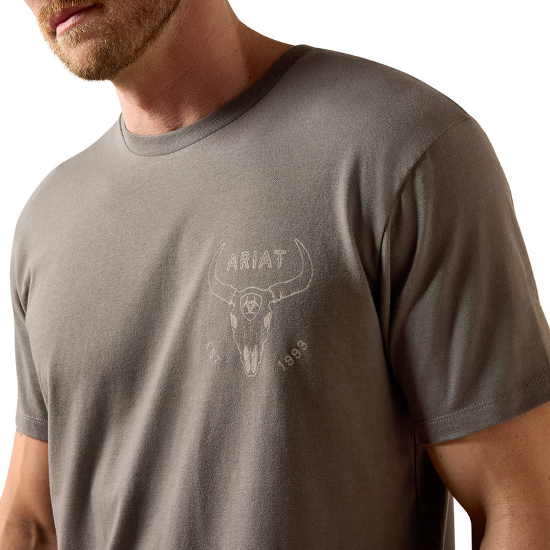Ariat Men's Smoked Pearl Desert Badge Tee Shirt