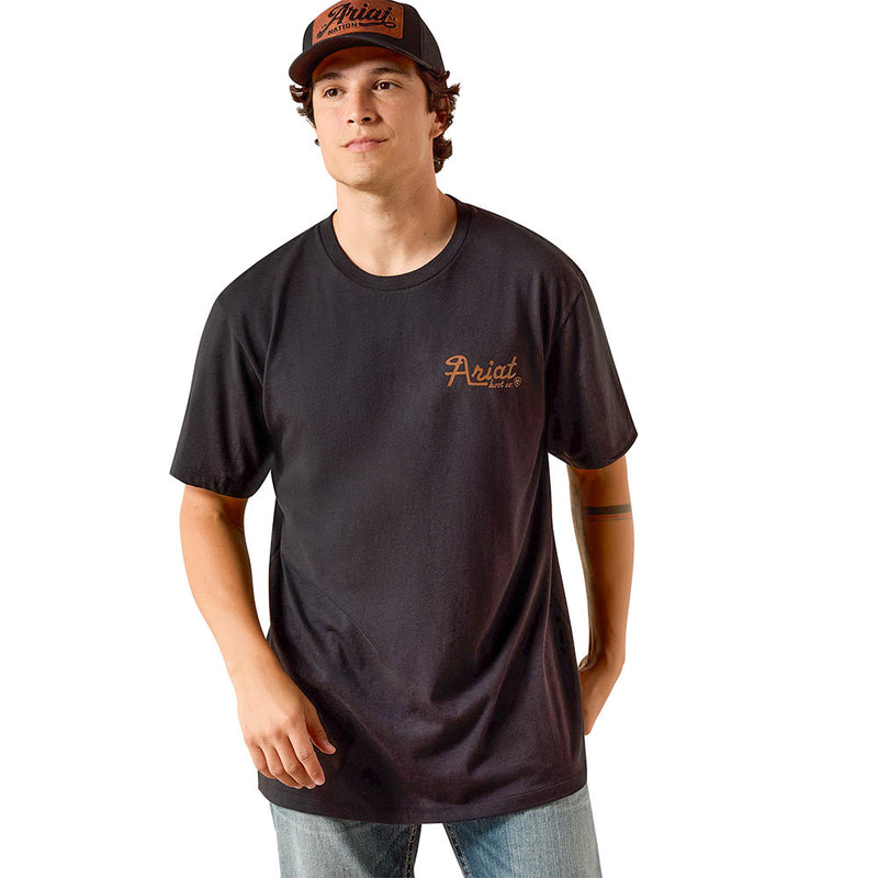 Ariat Men's Cowmooflage Black Tee Shirt