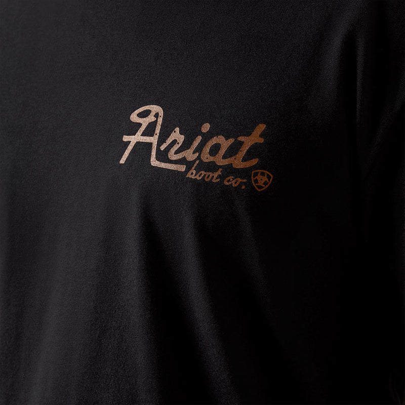 Ariat Men's Cowmooflage Black Tee Shirt
