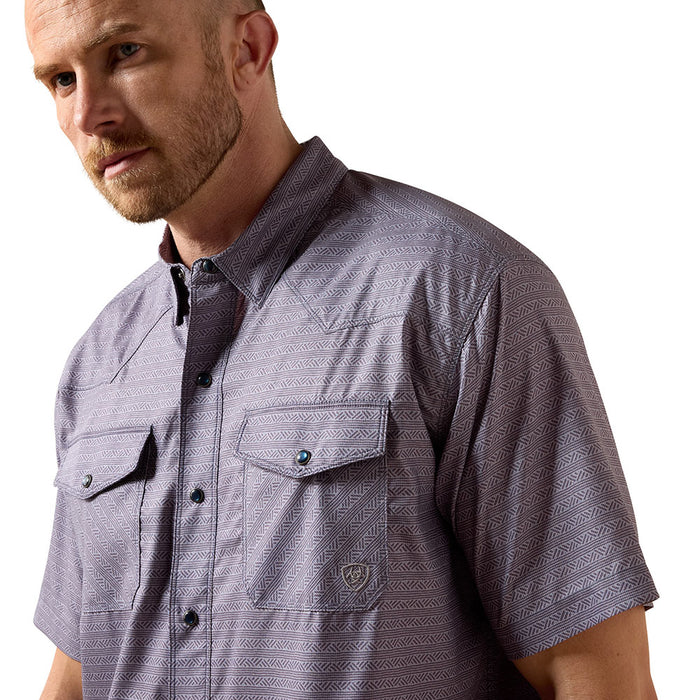 Ariat Men's Dark Denim Print VentTek Shirt
