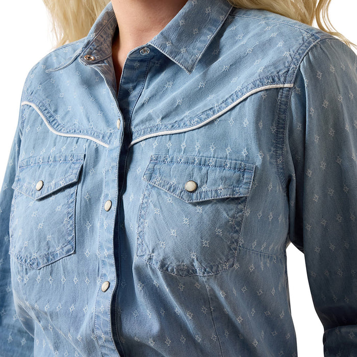 Ariat Women's Chambray Dobby Western Shirt