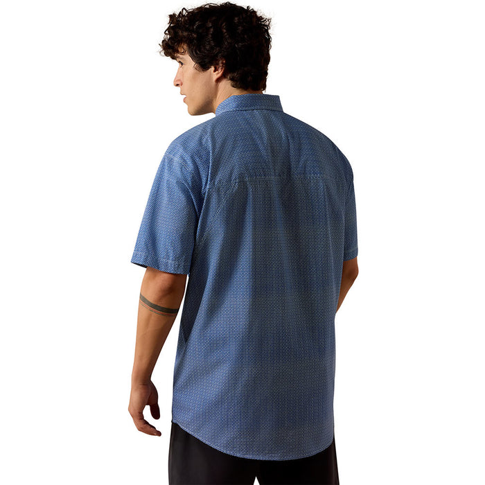 Ariat Men's Blue Quartz Print 360 Airflow Shirt