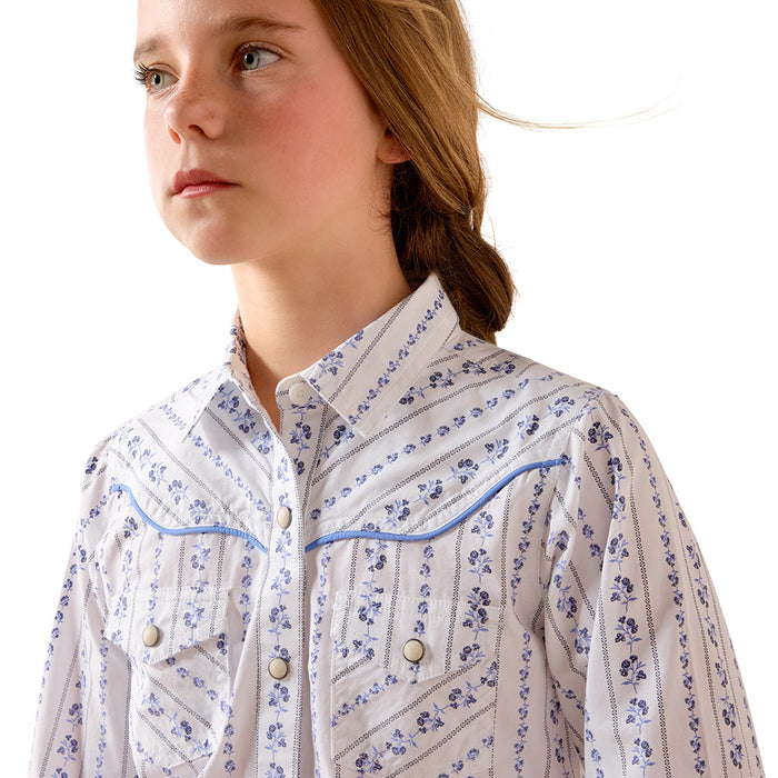 Ariat Girl's Blossom Stripe Grace Shirt