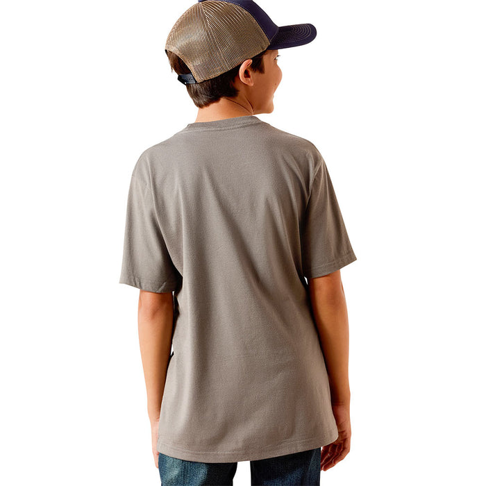 Ariat Boy's Smoked Pearl Desert Badge Tee Shirt