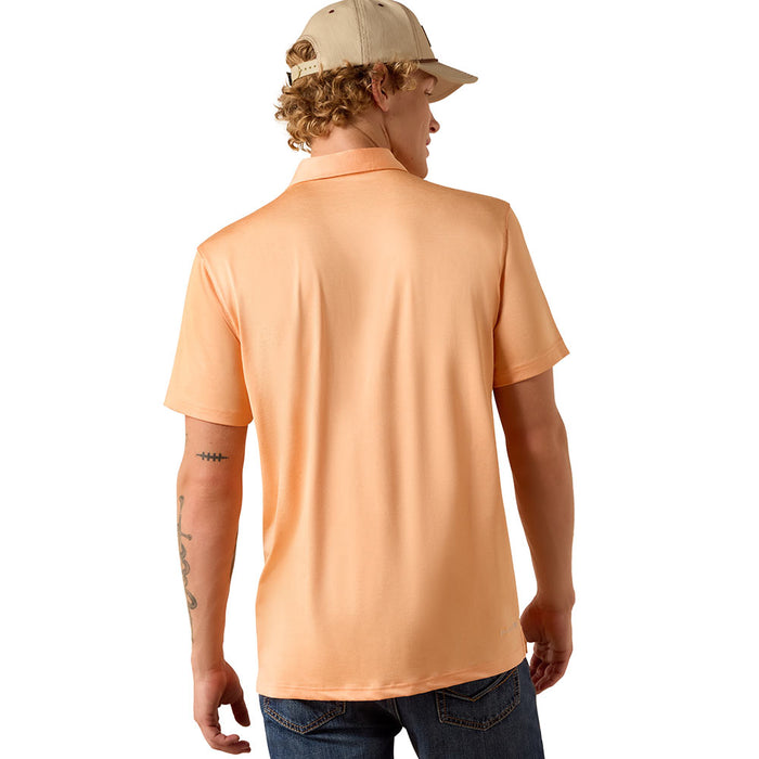 Ariat Men's Cantaloupe Fitted Charger 2.0 Polo