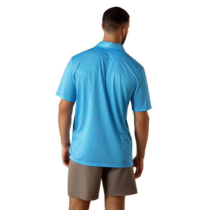 Ariat Men's Ibeza Blue Print Polo