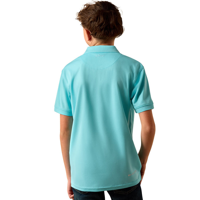 Ariat Boy's Tek Angel Blue Polo
