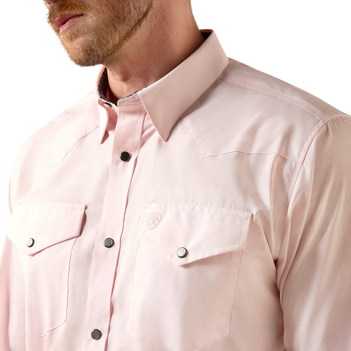 Ariat Men's Barely Pink Slub Fitted Shirt