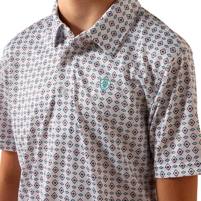 Ariat Boy's Southwest Print Classic Polo