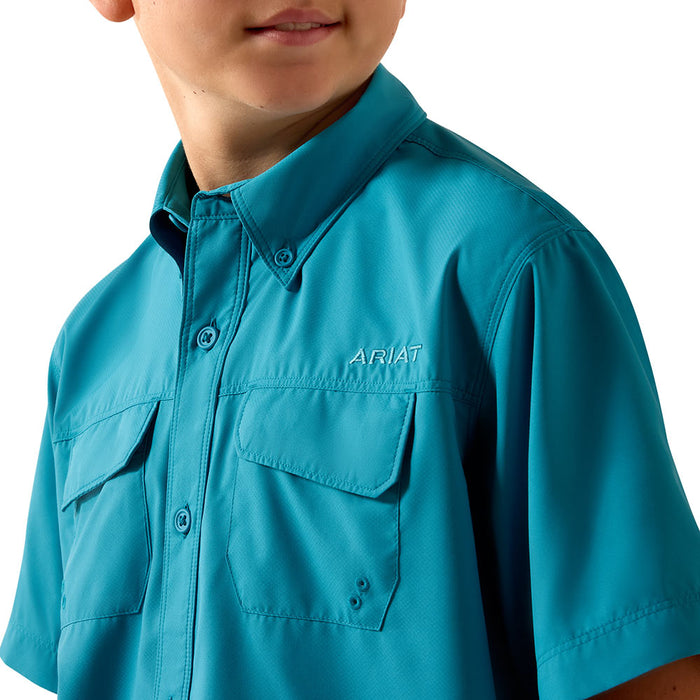 Ariat Boy's Blue Moon Print VentTek Outbound Shirt