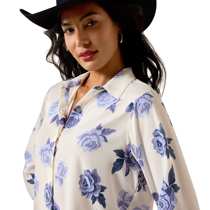 Ariat Women's Roses Are Blue Homestyle Shirt