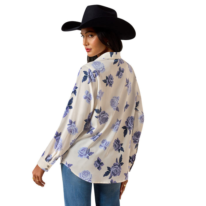 Ariat Women's Roses Are Blue Homestyle Shirt