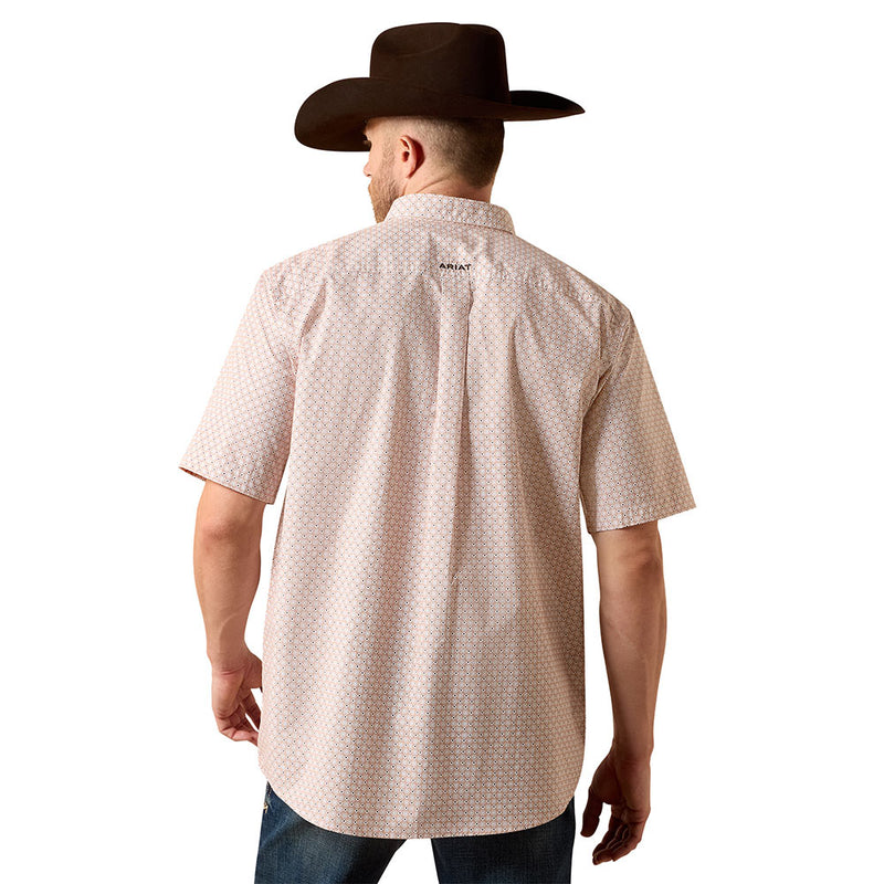 Ariat Men's Almond Oil Nels Geo Print Shirt
