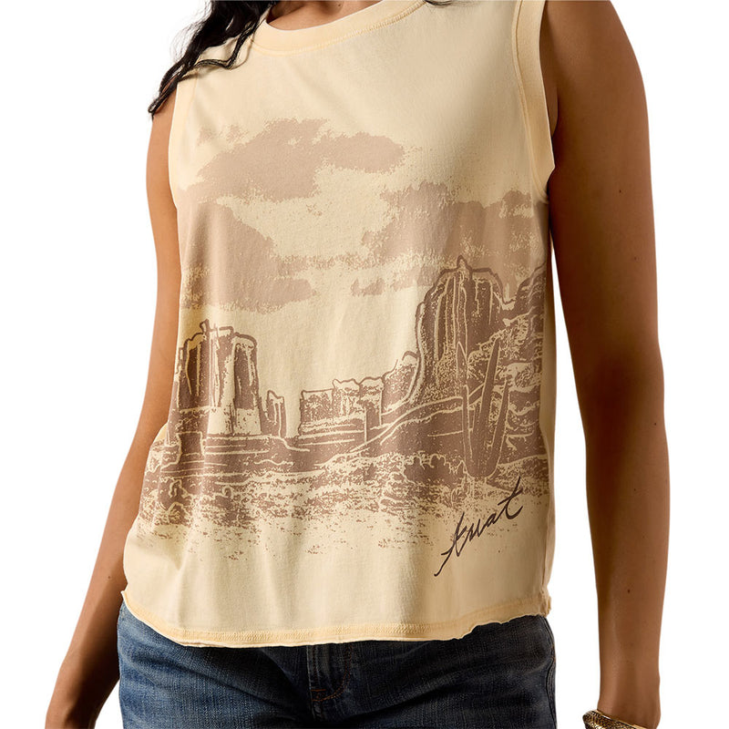 Ariat Women's Cornhusk Desert Vista Tank Top