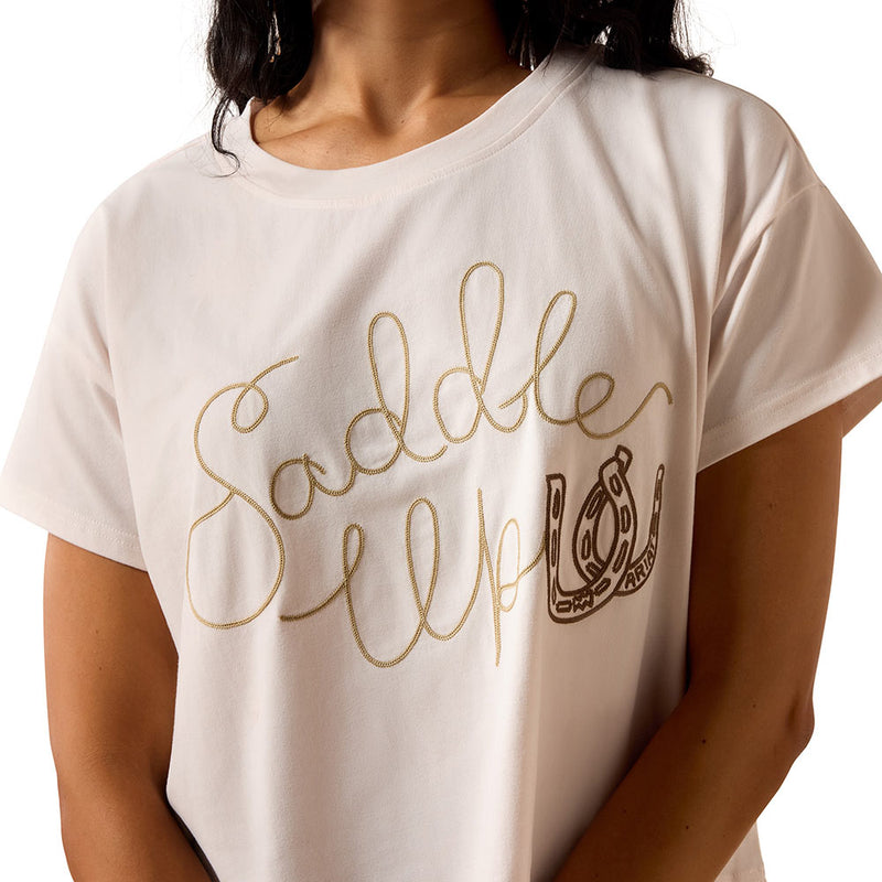 Ariat Women's Sea Salt Saddle Up Tee Shirt