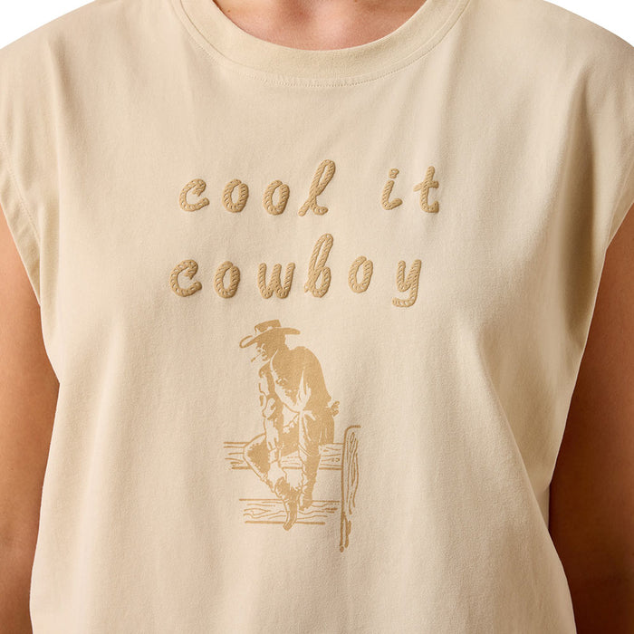 Ariat Women's Oyster Grey Cool It Cowboy Tee Shirt