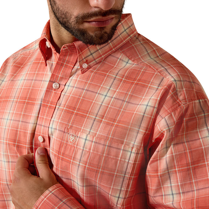 Ariat Men's Hot Coral Pro Noble Shirt