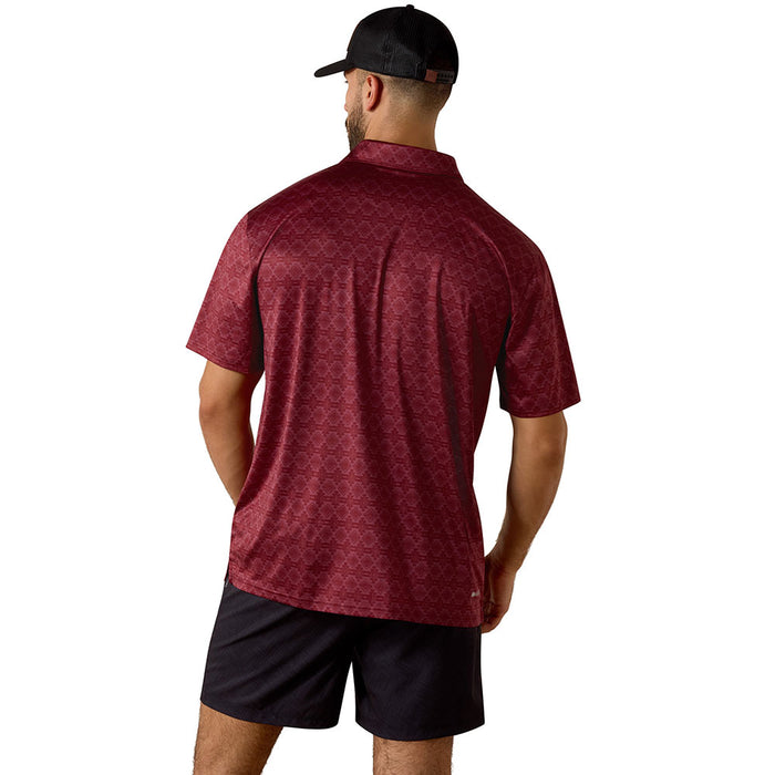Ariat Men's Scarlet Print Polo