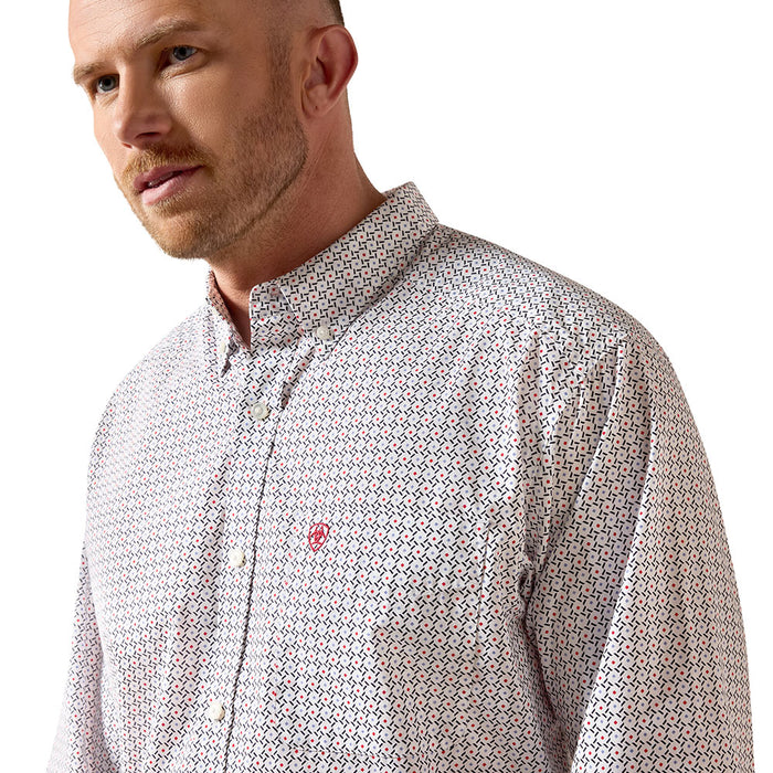 Ariat Men's White Geo Print Britton Shirt