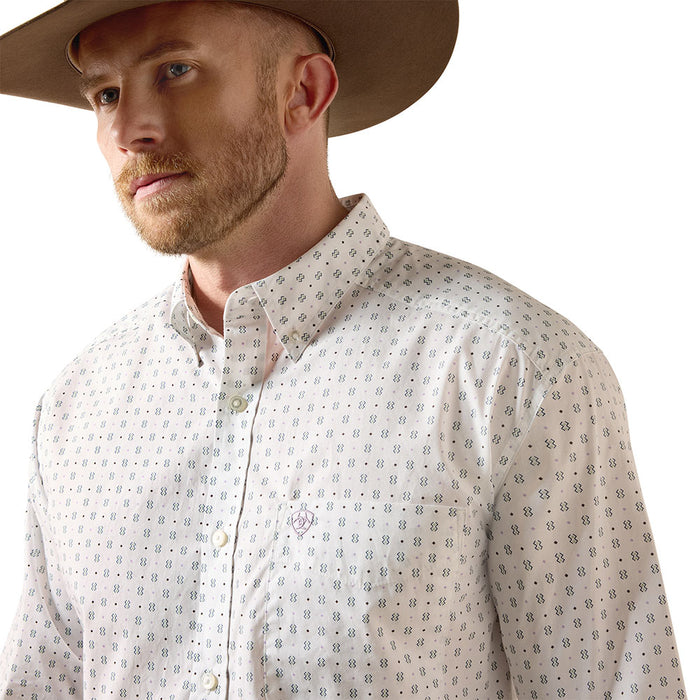 Ariat Men's Somers White Print Shirt